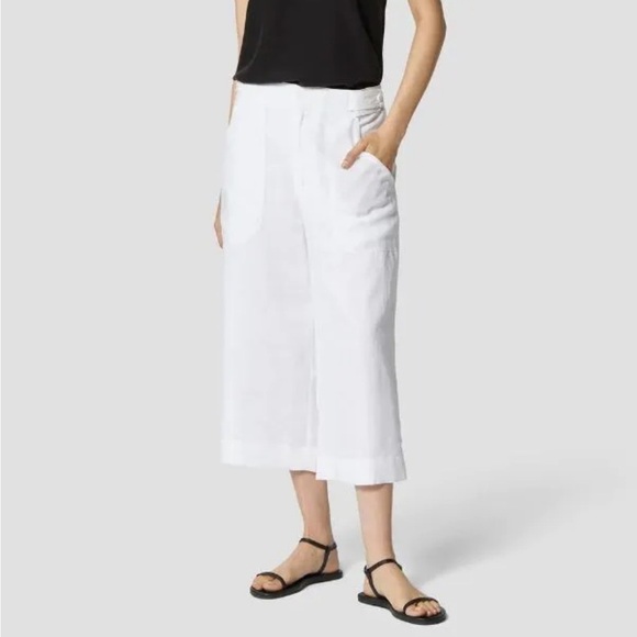 Equipment Femme Kalil Cropped Linen Trouser Pants - Picture 4 of 12
